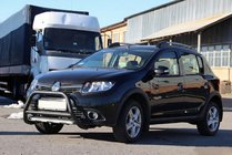 Renault Sandero 2013-2022 Front Bar WT006 Black (Stainless Steel) photo 3