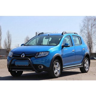 Front Bar WT006 Black (Stainless Steel) Renault Sandero 2013-2022 photo 4