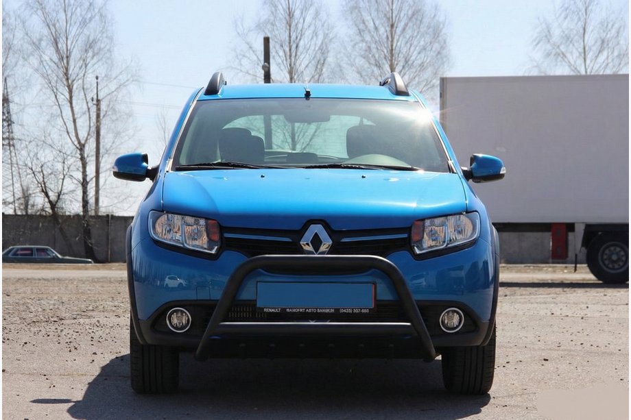 Renault Sandero 2013-2022 Front Bar WT006 Black (Stainless Steel) Image