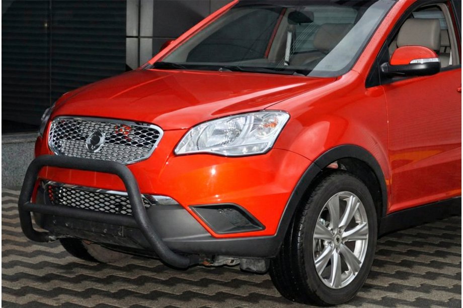 SsangYong Korando 2010-2019 Bull Bar WT005 Black (Stainless Steel) Image