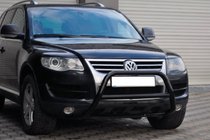Volkswagen Touareg 2002–2010 Bull Bar WT005 Colt Black (Stainless Steel) photo 2