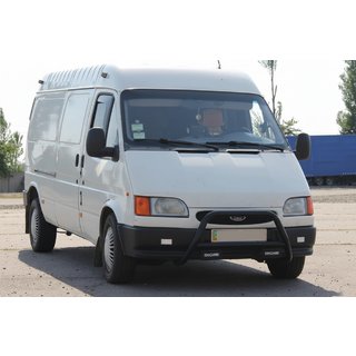 Bull Bar WT006 Black (Stainless Steel) Ford Transit 1991-2000 photo 1