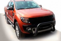 Ford Ranger 2011–2022 Front Bumper Guard WT005 Black (Stainless Steel) photo 1