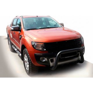 Front Bumper Guard WT005 Black (Stainless Steel) Ford Ranger 2011–2022