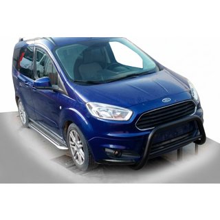 Front Bumper Guard WT005 Black (Stainless Steel) Ford Courier 2014-2023