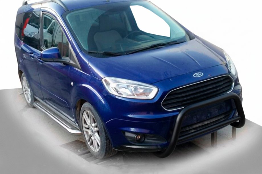 Ford Courier 2014-2023 Front Bumper Guard WT005 Black (Stainless Steel) Image