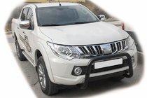 Mitsubishi L200 2015-2024 Bull Bar WT005 Black (Stainless Steel) photo 1