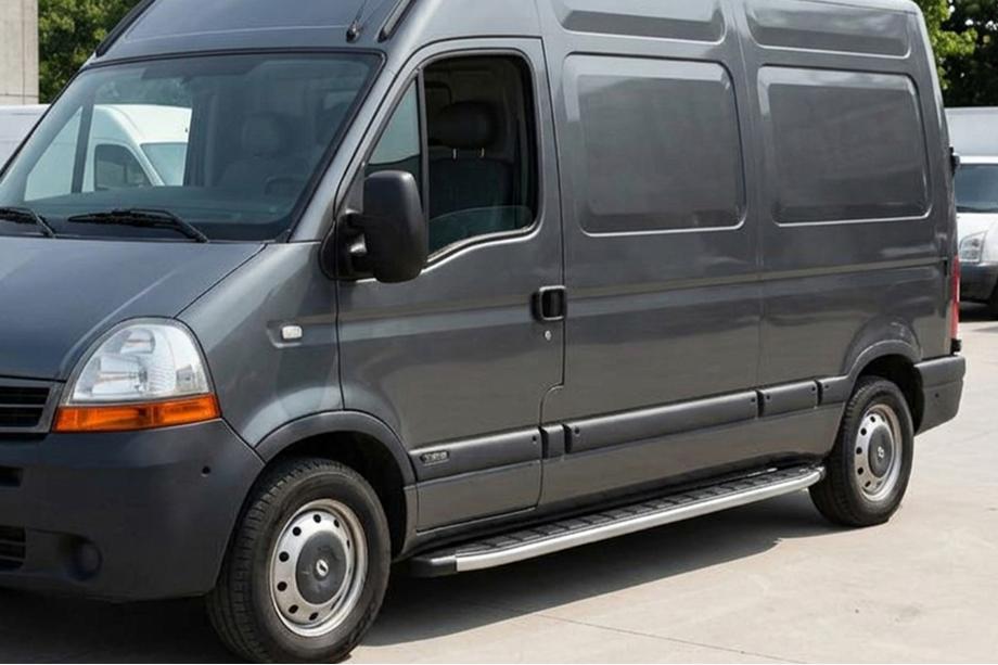 Renault Master 1998-2010 Side Steps Fullmond (2 pcs, Aluminum) Image