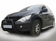 SsangYong Action 2005-2018 Bull Bar WT005 Black (Stainless Steel) photo 1