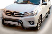 Toyota Hilux 2015- Front Bumper Guard WT009 Black (Stainless Steel) photo 1