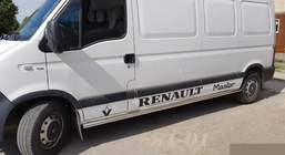 Renault Master 1998-2010 Side Pipes (2 pcs, Stainless Steel) Long Wheelbase photo 1