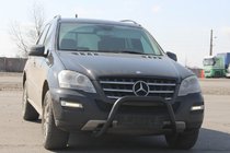 Mercedes ML W164 2005-2011 Front Guard WT006 Black (Stainless Steel) photo 2