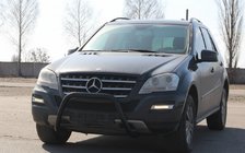 Mercedes ML W164 2005-2011 Front Guard WT006 Black (Stainless Steel) photo 3