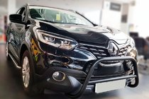 Renault Kadjar 2015-2022 Black Bull Bar (Stainless Steel) photo 1