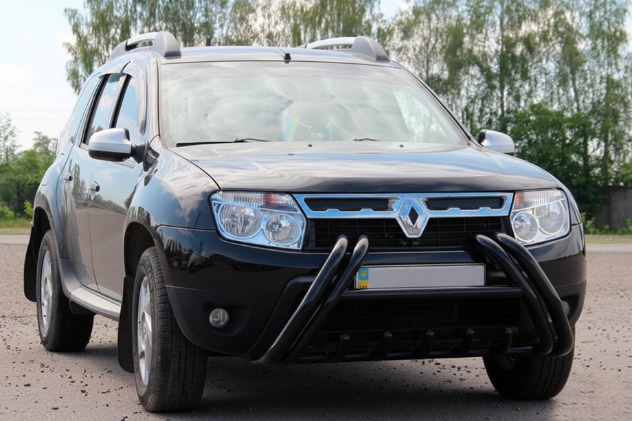 Renault Duster 2008–2017 Kelebek WT01 Black Bull Bar (stainless steel) Image