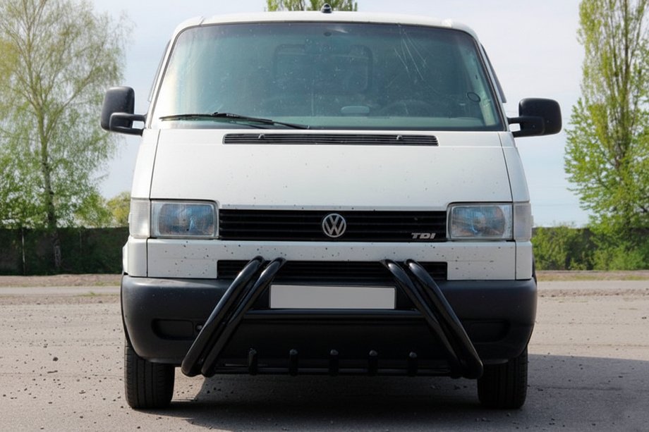 Volkswagen T4 Transporter 1990-2003 Bull Bar Kelebek WT011 Black (stainless steel) Image