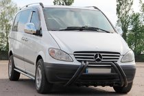 Mercedes Viano 2004-2014 Bull Bar Kelebek WT011 Black (stainless steel) photo 2