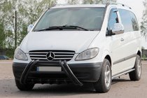 Mercedes Vito W639 2004-2014 Bull Bar Kelebek WT011 Black (stainless steel) photo 3