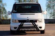 Mercedes Vito W638 1996-2003 Bull Bar Kelebek WT011 Black (stainless steel) photo 3