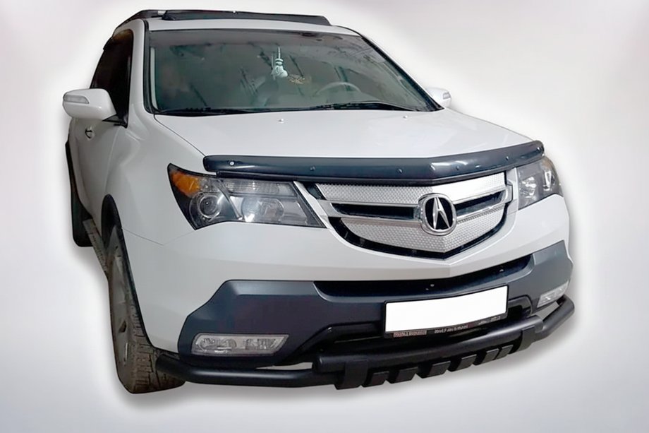 Acura MDX 2007-2013 Front Bumper Guard B1-47 Black (Stainless Steel) Image