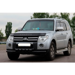 Front Bar ST015-13 Black (Stainless Steel) Mitsubishi Pajero Wagon IV 2006-2021 photo 3