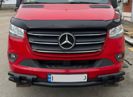 Mercedes Sprinter W907/W910 2018- Front Lower Bull Bar Shark Black photo 1