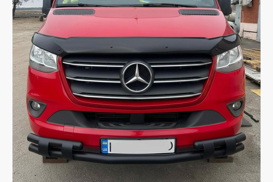 Mercedes Sprinter W907/W910 2018- Front Lower Bull Bar Shark Black Image