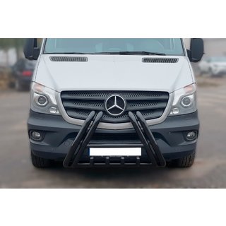 Bull Bar F1-01 Black (2013-2018, Stainless Steel) photo 2