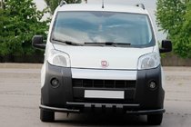 Fiat Fiorino/Qubo 2008-2024 Front Bumper Guard Shark Black (Stainless Steel) photo 2