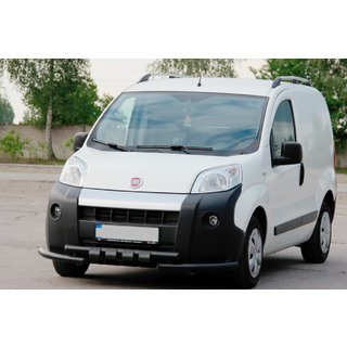 Front Bumper Guard Shark Black (Stainless Steel) Fiat Fiorino/Qubo 2008-2024 photo 1