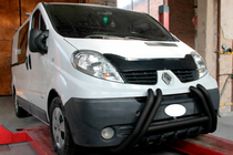 Renault Trafic 2001–2015 Bull Bar F1-01 Black (Stainless Steel) photo 2