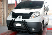 Renault Trafic 2001–2015 Bull Bar F1-01 Black (Stainless Steel) photo 3