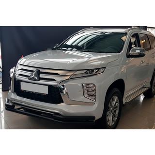 Front Bumper Guard ST085 Black (2020+, Stainless Steel) Mitsubishi Pajero Sport 2015-