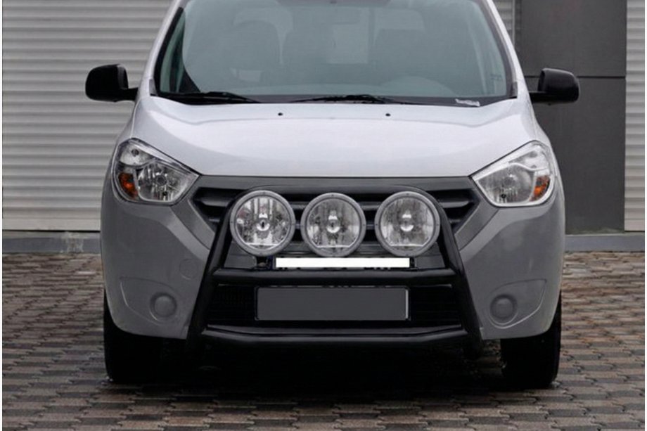 Dacia Dokker 2013-2022 Bull Bar WT022 Black (Stainless Steel) Image