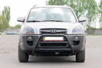 Hyundai Tucson JM 2004- Bull Bar WT022 Black (Stainless Steel) photo 1