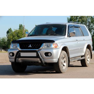 Bull Bar WT022 Black (Stainless Steel) Mitsubishi Pajero Sport 1996-2007 photo 3