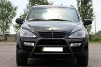 SsangYong Kyron 2005-2014 Bull Bar WT022 Black (Stainless Steel) photo 2