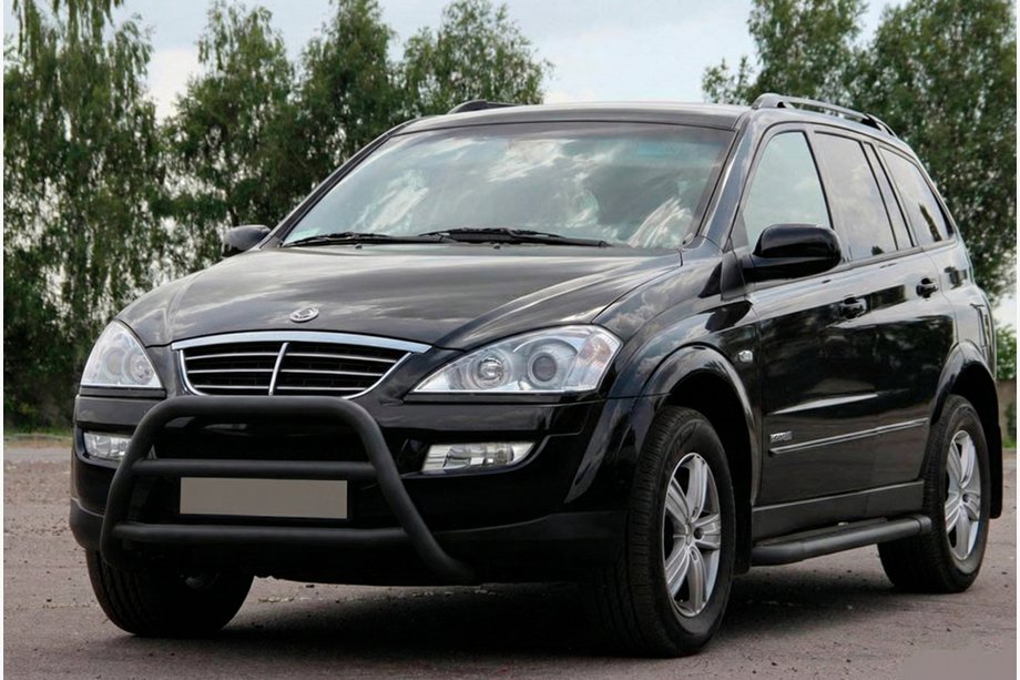 SsangYong Kyron 2005-2014 Bull Bar WT022 Black (Stainless Steel) Image