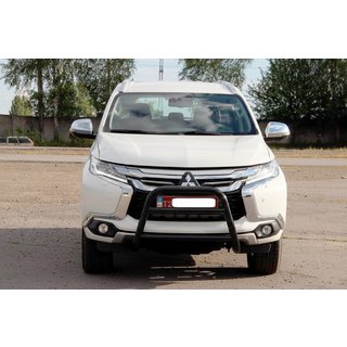 Bull Bar WT022 Black (Stainless Steel) Mitsubishi Pajero Sport 2015- photo 1