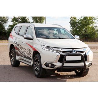 Bull Bar WT022 Black (Stainless Steel) Mitsubishi Pajero Sport 2015- photo 2