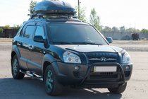 Hyundai Tucson JM 2004- Bull Bar WT025 Black (Stainless Steel) photo 1