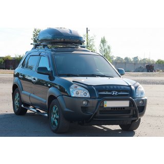 Bull Bar WT025 Black (Stainless Steel) Hyundai Tucson JM 2004- photo 1