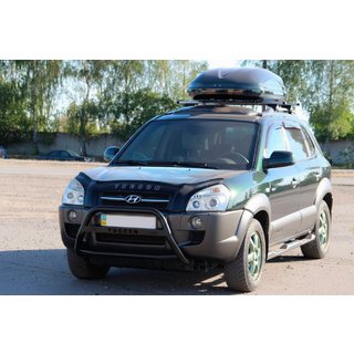 Bull Bar WT025 Black (Stainless Steel) Hyundai Tucson JM 2004- photo 2