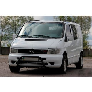 Bull Bar WT022 Black (Stainless Steel) Mercedes Vito W638 1996-2003 photo 2