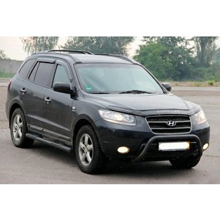 Bull Bar WT007 Black (Stainless Steel) Hyundai Santa Fe 2 2006-2012 photo 2