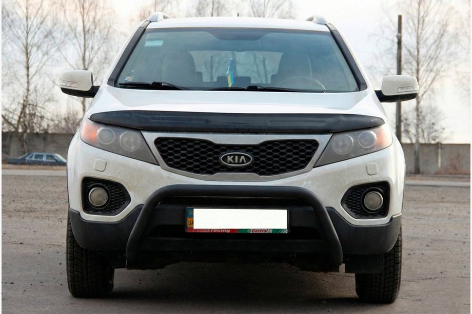 Kia Sorento II XM 2009-2014 Bull Bar WT007 Black (Stainless Steel) Image