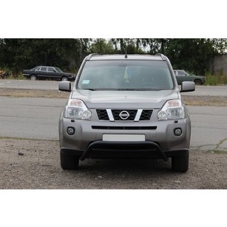 Front Bumper Guard WT007 Black (Stainless Steel) Nissan X-trail T31 2007-2014 photo 2