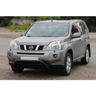 Front Bumper Guard WT007 Black (Stainless Steel) Nissan X-trail T31 2007-2014 photo 3