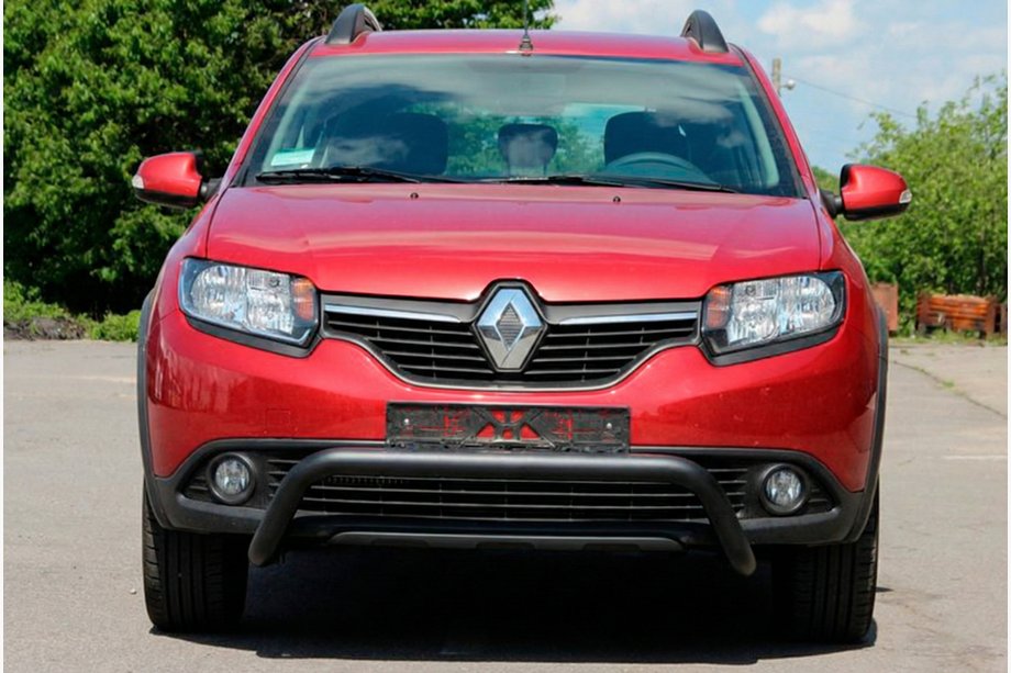 Dacia Sandero 2013-2020 Front Bar WT007 Black (Stainless Steel) Image