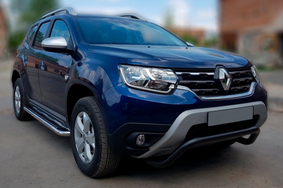 Renault Duster 2018-2024 Bull Bar WT007 Black (Stainless Steel) Image